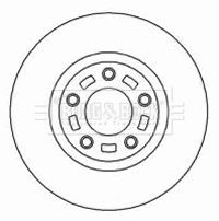 BORG & BECK BBD4449: Brzdový kotúč Ø: 300mm, vetraný, Ø: 300mm, potiahnutá