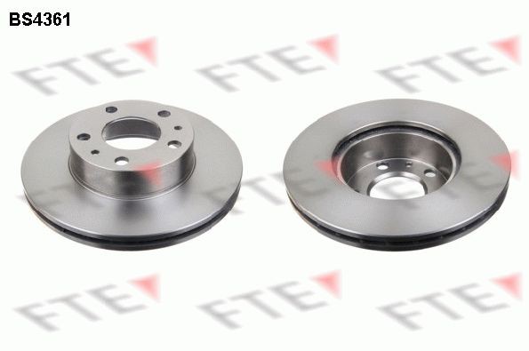 FTE BS4361: Remschijf Ø: 280mm, interne ventilatie, Ø: 280mm