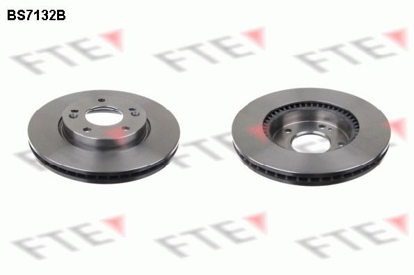 FTE BS7132B: Remschijf Ø: 280mm, interne ventilatie, Ø: 280mm, Gecoat