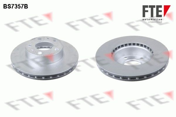 FTE BS7357B: Remschijf Ø: 280mm, interne ventilatie, Ø: 280mm, Gecoat
