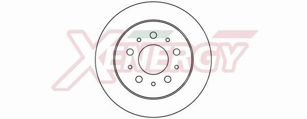 AP XENERGY X601013: Remschijf Ø: 280mm, volledig, Ø: 280mm, Gelakt