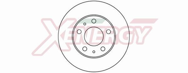 AP XENERGY X602016: Remschijf Ø: 300mm, Geventileerd, Ø: 300mm, Gelakt