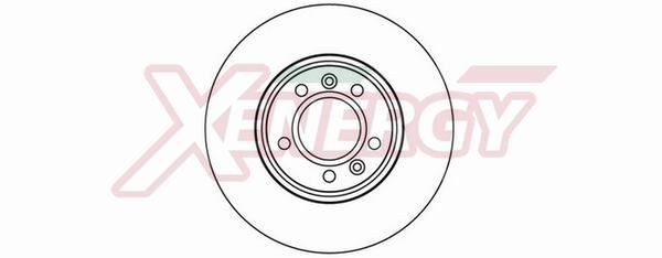 AP XENERGY X602037: Remschijf Ø: 282mm, Geventileerd, Ø: 282mm, Gelakt