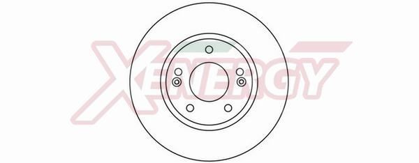 AP XENERGY X602225: Remschijf Ø: 280mm, Geventileerd, Ø: 280mm, Gelakt