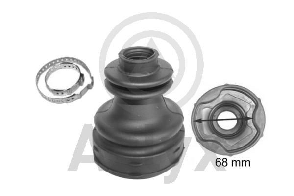 Aslyx AS-200492: Asmanchetten set Versnellingsbak zijde, Vooras, Rubber