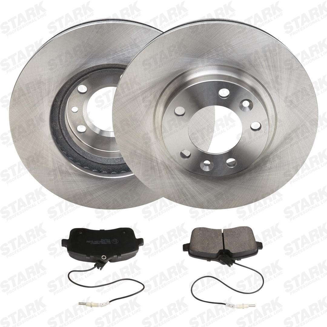 STARK SKBK-10992014: Remschijven en blokken Vooras, Ø: 284mm, interne ventilatie