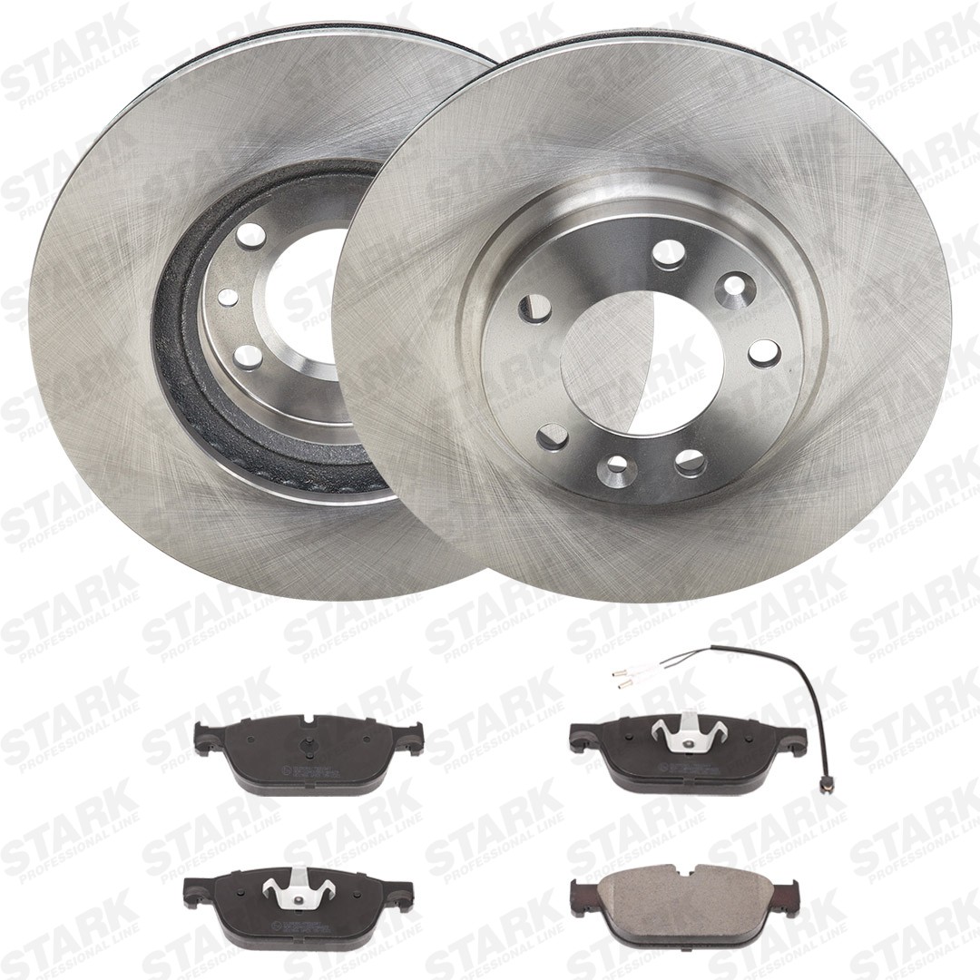 STARK SKBK-10992522: Remschijven en blokken Vooras, Ø: 284mm, interne ventilatie