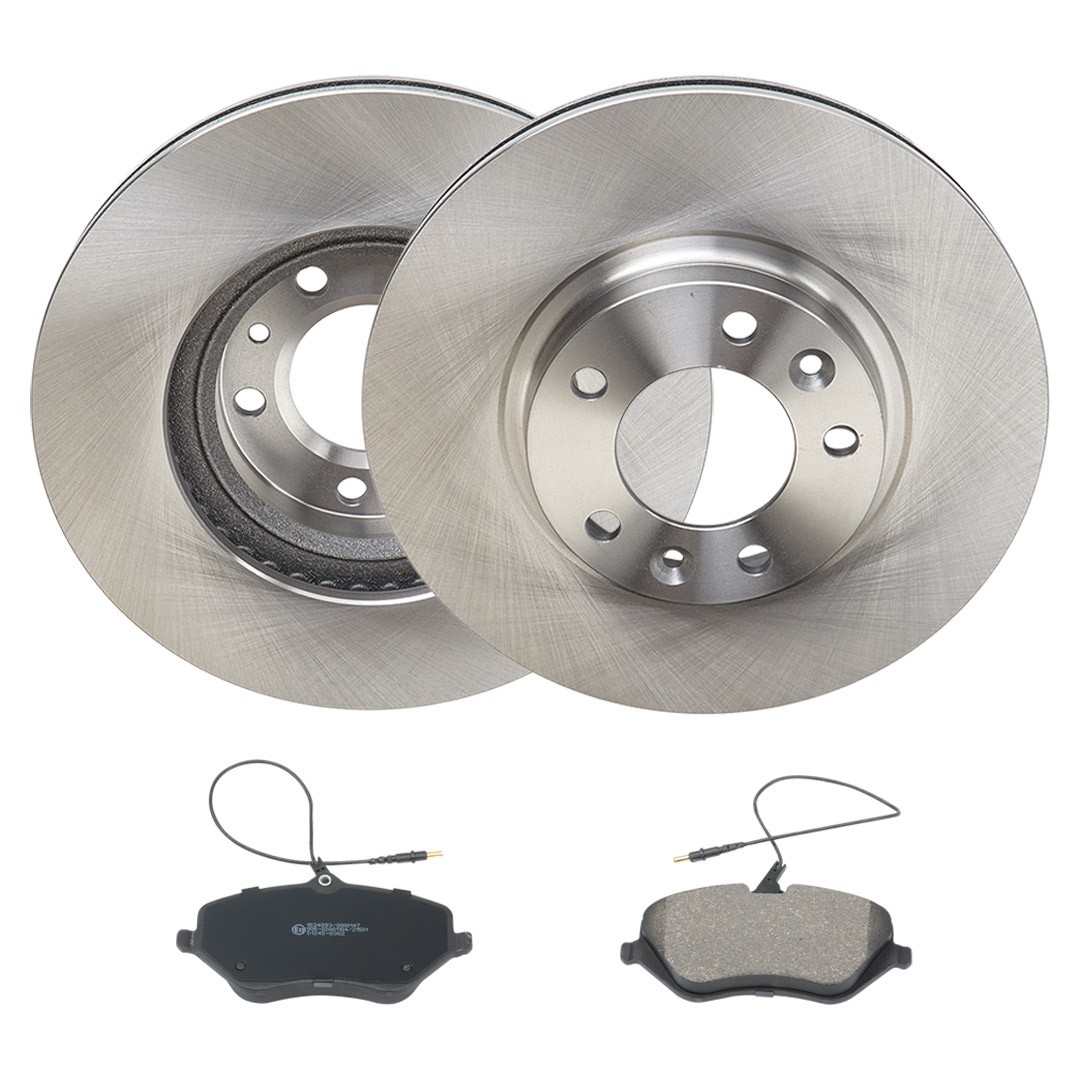 RIDEX 3405B2621: Remschijven en blokken Vooras, Ø: 284mm, interne ventilatie