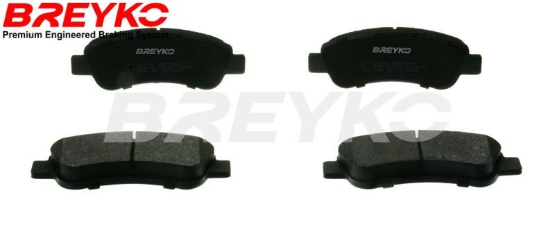 DAVID VASCO Z1682: Remblokken BREYKO Achteras, met afstandsringen, Zonder schroeven