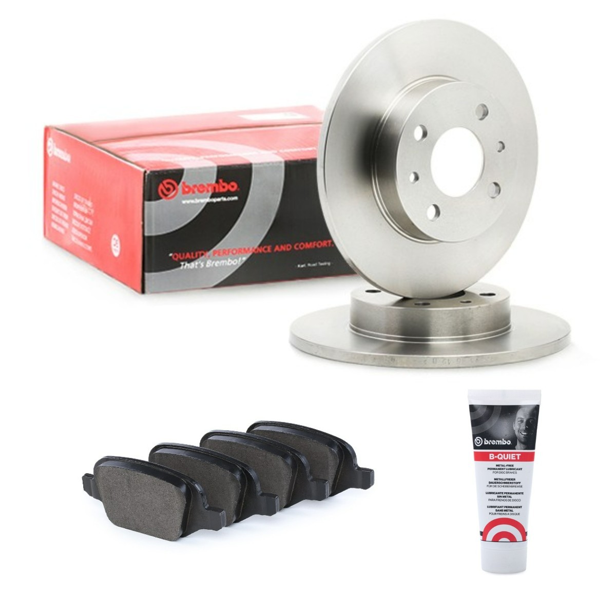 BREMBO BRB3405N0178: Bremseskiver og klodser Ø: 240mm, fuldstændigt Prime