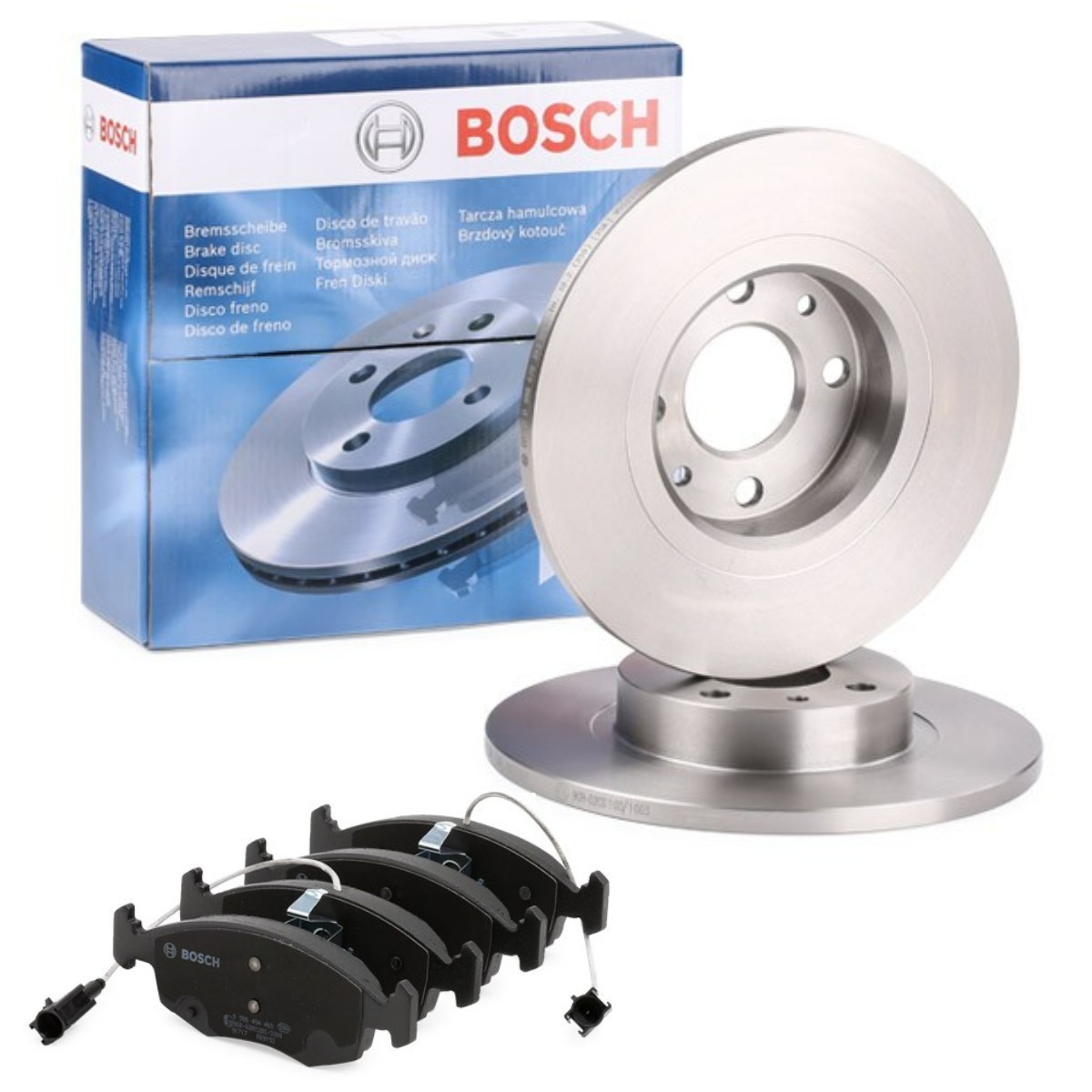 BOSCH BSH3405N0098: Bremseskiver og klodser Ø: 257,5mm, fuldstændigt