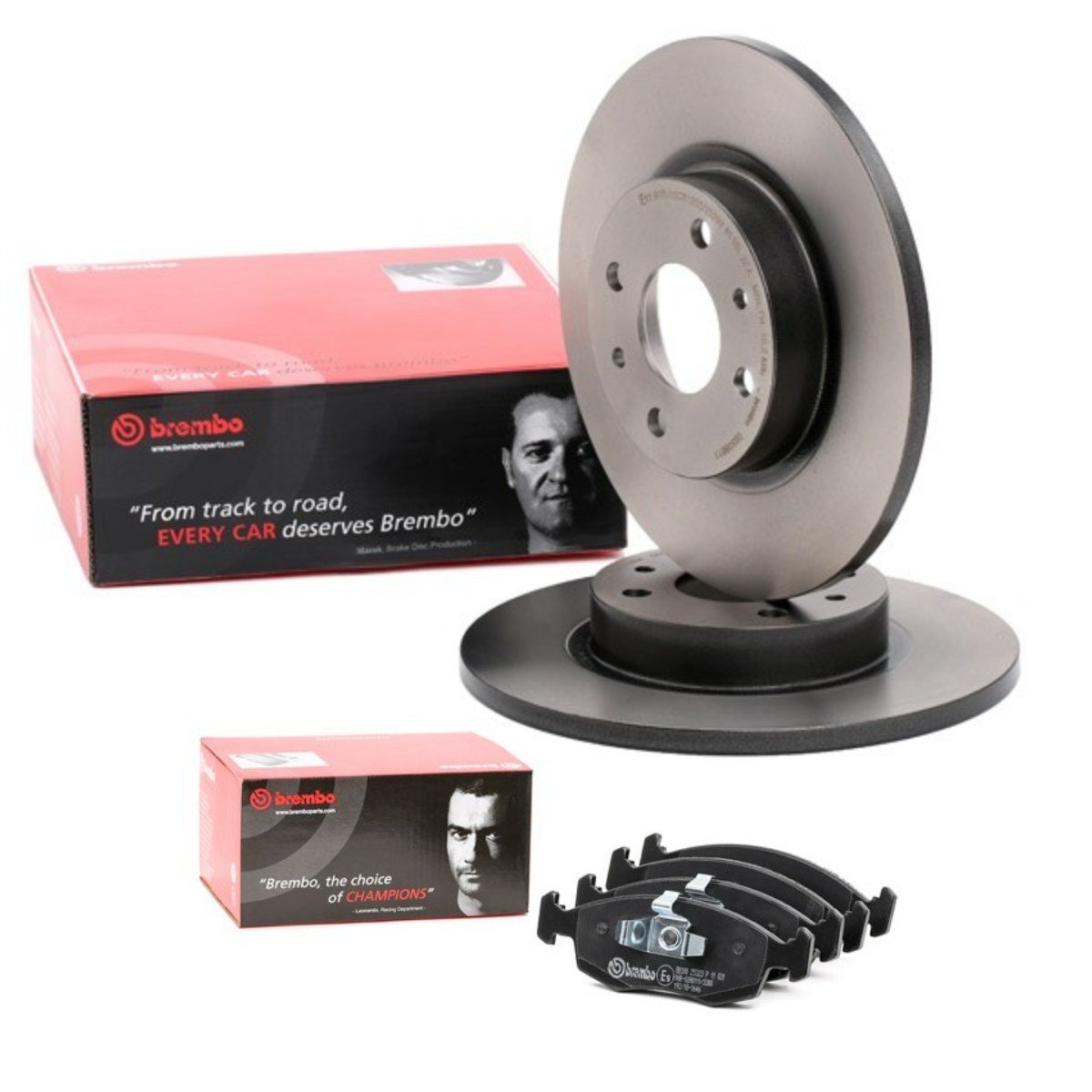 BREMBO BRB3405N0292: Bremseskiver og klodser Ø: 257mm, fuldstændigt Prime