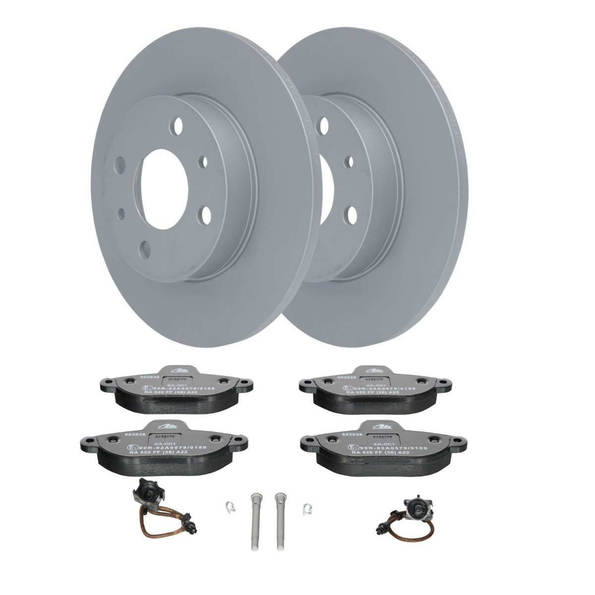 ATE ATE3405N0139: Bremseskiver og klodser Ø: 241mm, fuldstændigt