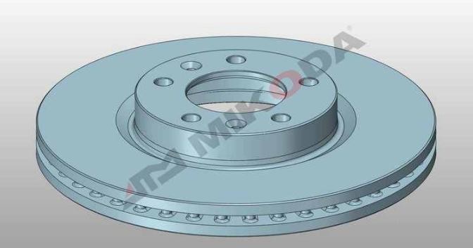 MIKODA 0557: Remschijf Ø: 283mm, interne ventilatie, Ø: 283mm
