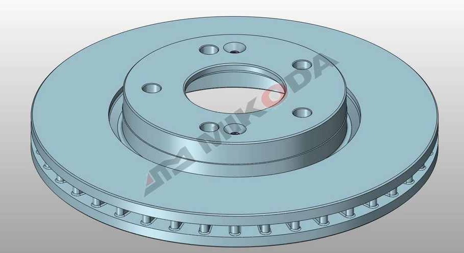 MIKODA 1106: Remschijf Ø: 280mm, Geventileerd, Ø: 280mm