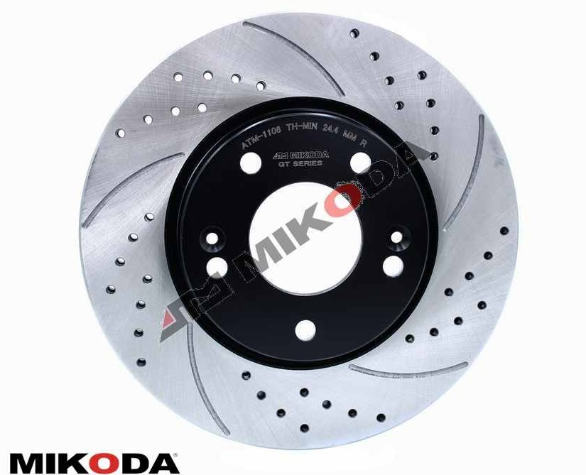 MIKODA 1106S: Remschijf Ø: 280mm, met sleuven/geperforeerd, Ø: 280mm GT