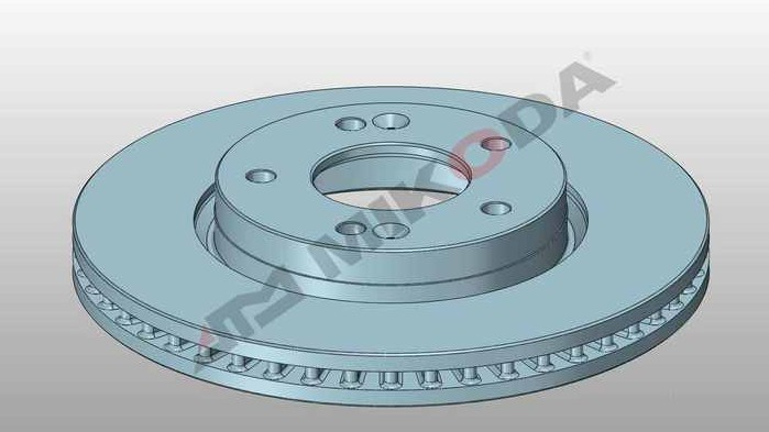 MIKODA 1119: Remschijf Ø: 280mm, Geventileerd, Ø: 280mm