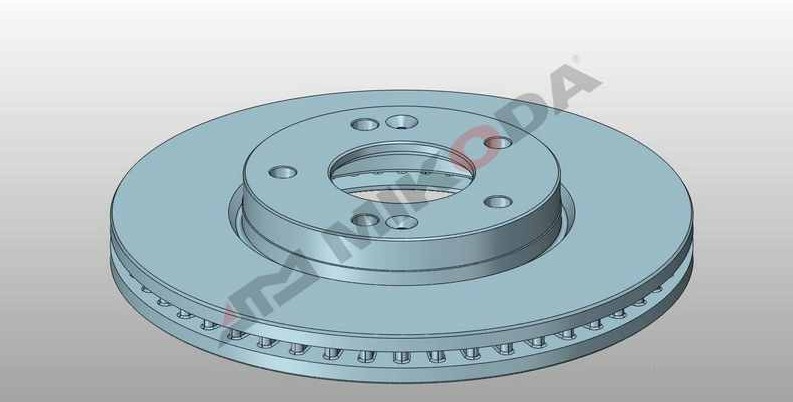 MIKODA 1122: Remschijf Ø: 280mm, Geventileerd, Ø: 280mm