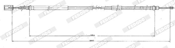 FERODO DDF767C-1: Remschijf Ø: 280mm, Geventileerd, Gecoat, Met schroeven