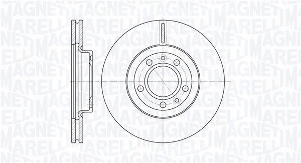 MAGNETI MARELLI 361302040274: Remschijf Ø: 283mm, interne ventilatie, Ø: 283mm
