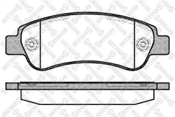STELLOX 001 090B-SX: Remblokken Achteras