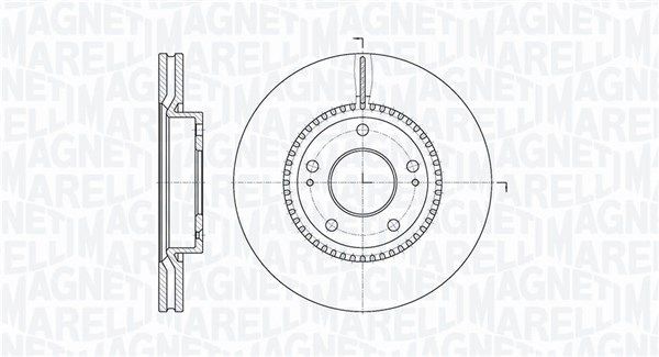 MAGNETI MARELLI 361302040310: Remschijf Ø: 280mm, interne ventilatie, Ø: 280mm