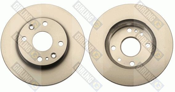 GIRLING 6027191: Bremseskive Ø: 235mm, ventileret, Ø: 235mm, lakeret