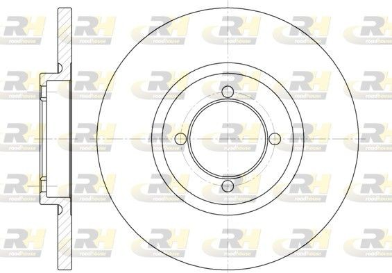 ROADHOUSE 6091.00: Bremsscheibe Vorderachse, Ø: 239mm, voll, Ø: 239mm