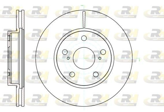 ROADHOUSE 61122.10: Féktárcsa elsőtengely, Ø: 274mm, Szellőztetett, Ø: 274, 275mm