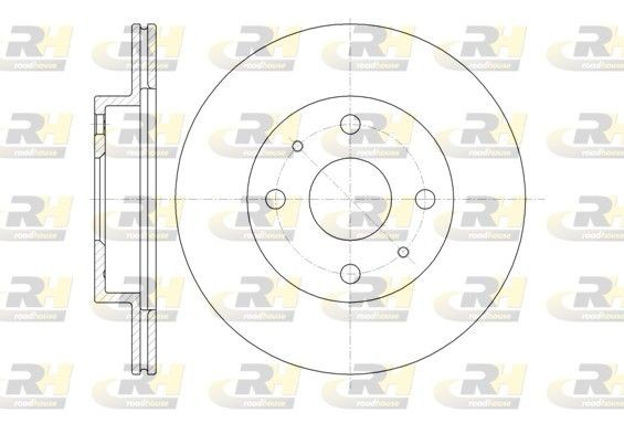 ROADHOUSE 61355.10: Disco de freno Eje delantero, Ø: 234mm, ventilado, Ø: 234mm