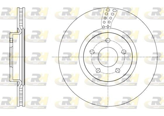 ROADHOUSE 61561.10: Bremžu diski Priekšējais tilts, Ø: 320mm, ventilējams, Ø: 320mm