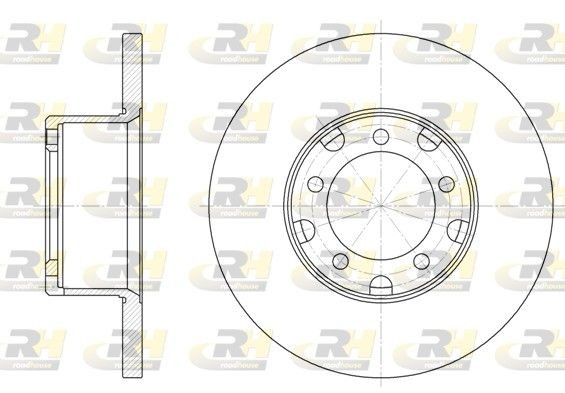 ROADHOUSE 6291.00: Disco de freno Eje delantero, Ø: 280mm, macizo, Ø: 280mm