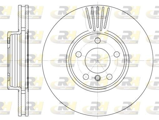 ROADHOUSE 6600.10: Bromsskiva framaxel, Ø: 332mm, ventilerad, Ø: 332mm