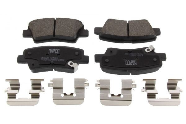 MAPCO 6620: Bromsbelägg Bakaxel, Anti-skrik-plåt