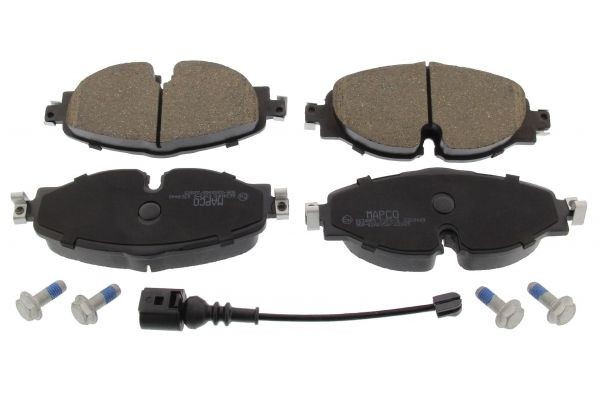 MAPCO 6634HPS: Piduriklotsid Esisild, koos kokkusurumisvastase plekiga