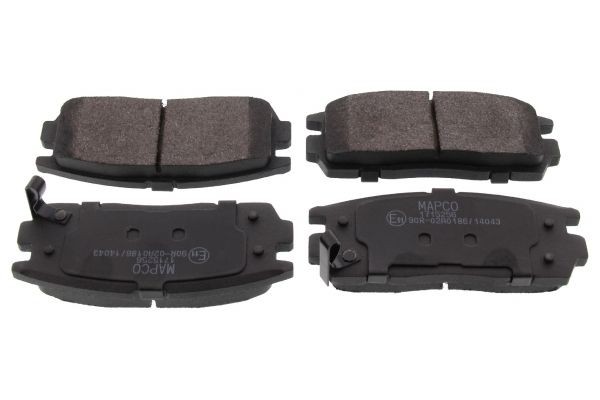 MAPCO 6645: Remblokken Achteras, Met anti-kreukplaat