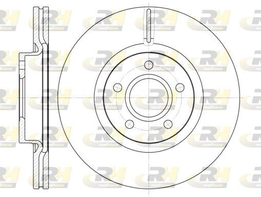 ROADHOUSE 6711.10: Féktárcsa elsőtengely, Ø: 300mm, Szellőztetett, Ø: 300mm