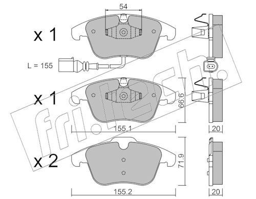 fri.tech. 691.1: Bremsbeläge