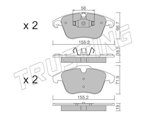 TRUSTING 691.3: Bromsbelägg