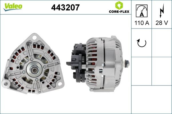 VALEO 746176: Alternator 90A, cu regulator integrat REMANUFACTURED CLASSIC