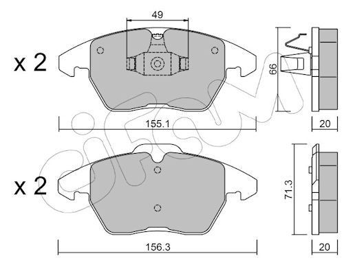 CIFAM 822-548-2: Remblokken