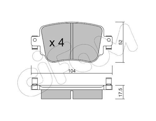 CIFAM 822-980-0: Juego de pastillas de freno