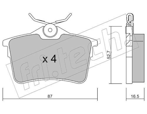 fri.tech. 832.0: Klocki hamulcowe