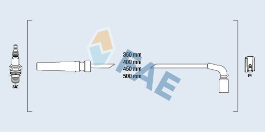 FAE 83563: Sada zapaľovacích káblov