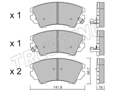 TRUSTING 859.0: Plaquettes de frein