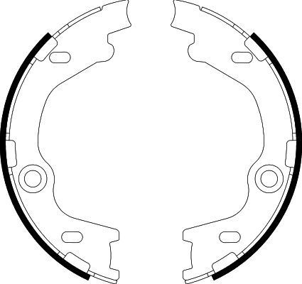 HELLA 8DA 355 050-811: Bremžu loku kompl., Stāvbremze bez stāvbremzes sviras