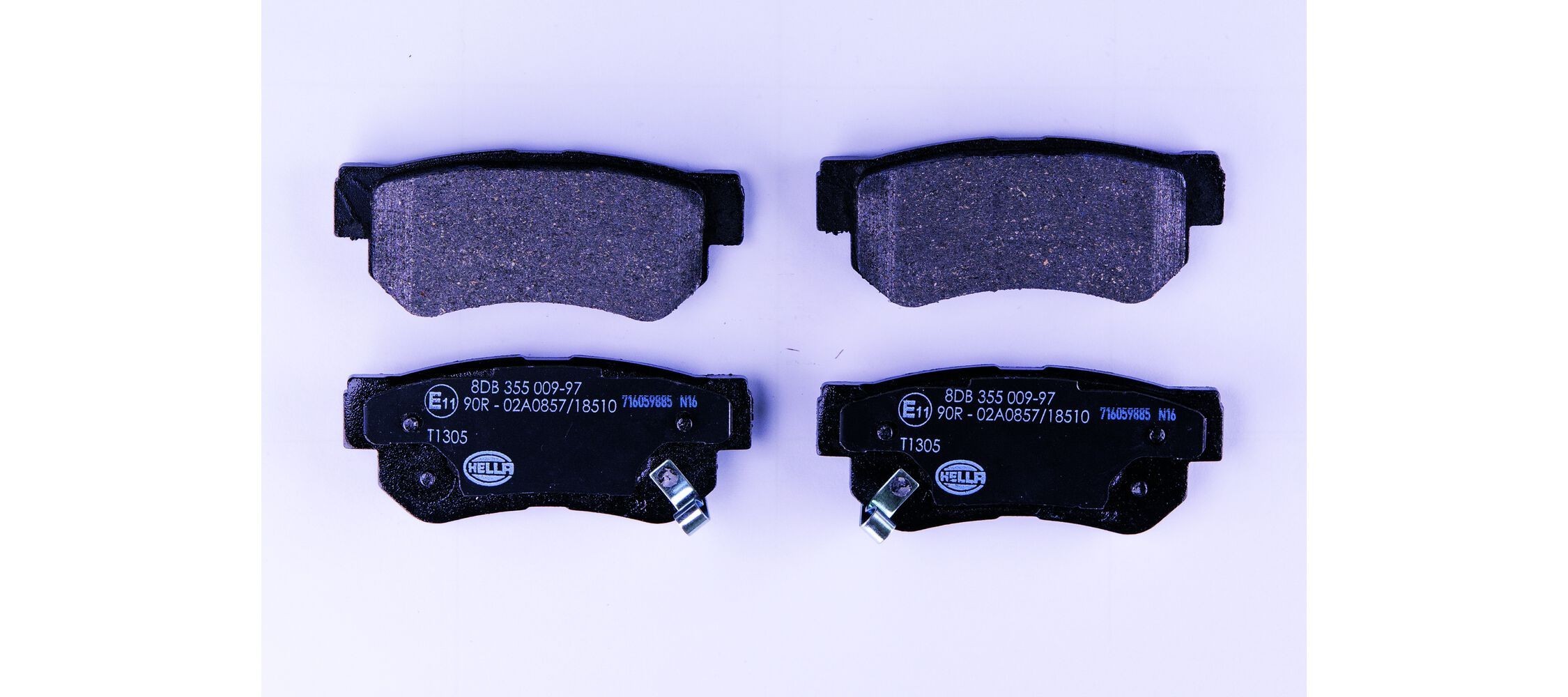 HELLA 8DB 355 009-971: Remblokken Met toebehoren