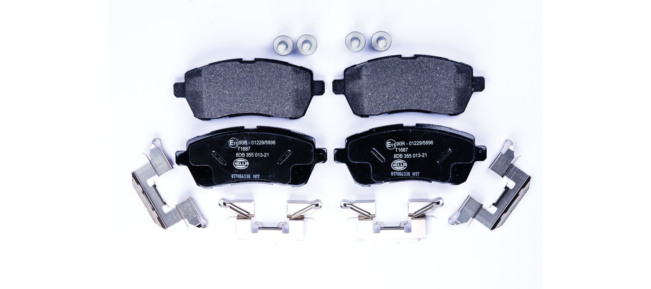HELLA 8DB 355 013-211: Remblokken Met toebehoren
