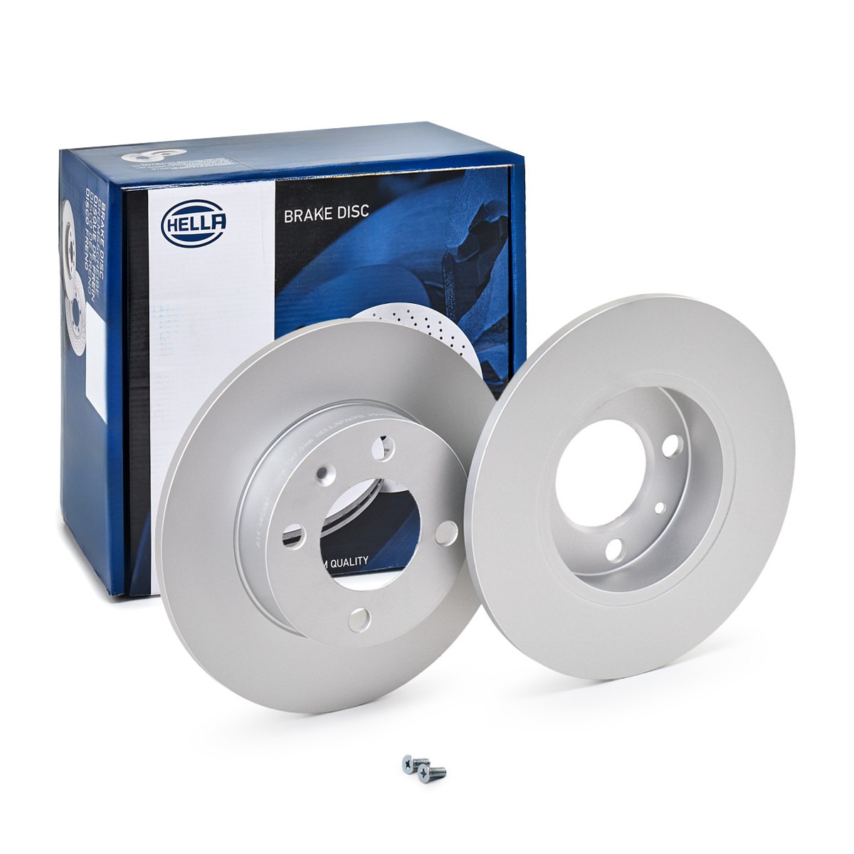 HELLA 8DD 355 106-681: Bromsskiva Ø: 232mm, full, Ø: 232mm, belagd, utan hjulvnav, utan hjulbultar PRO