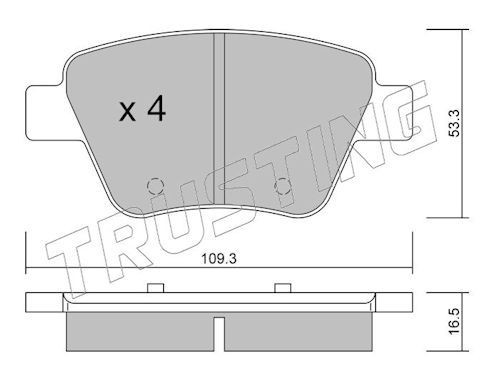 TRUSTING 906.0: Bromsbelägg